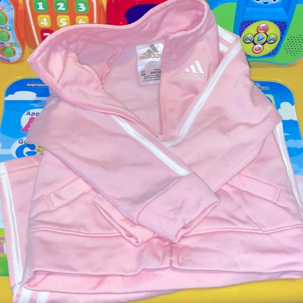 Adidas track suit baby size 9months